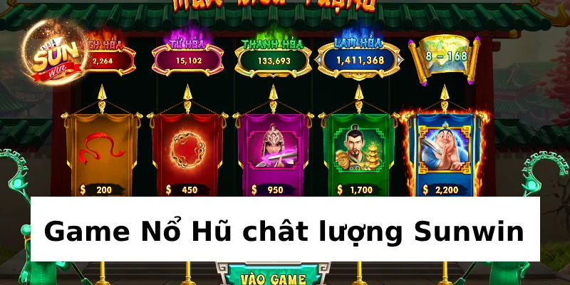 Nhiều sản phẩm nổ hũ hấp dẫn cho người chơi tại Sunwin