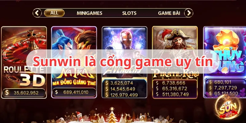 Cổng game uy tín Sunwin ra đời từ sớm và phát triển mạnh mẽ